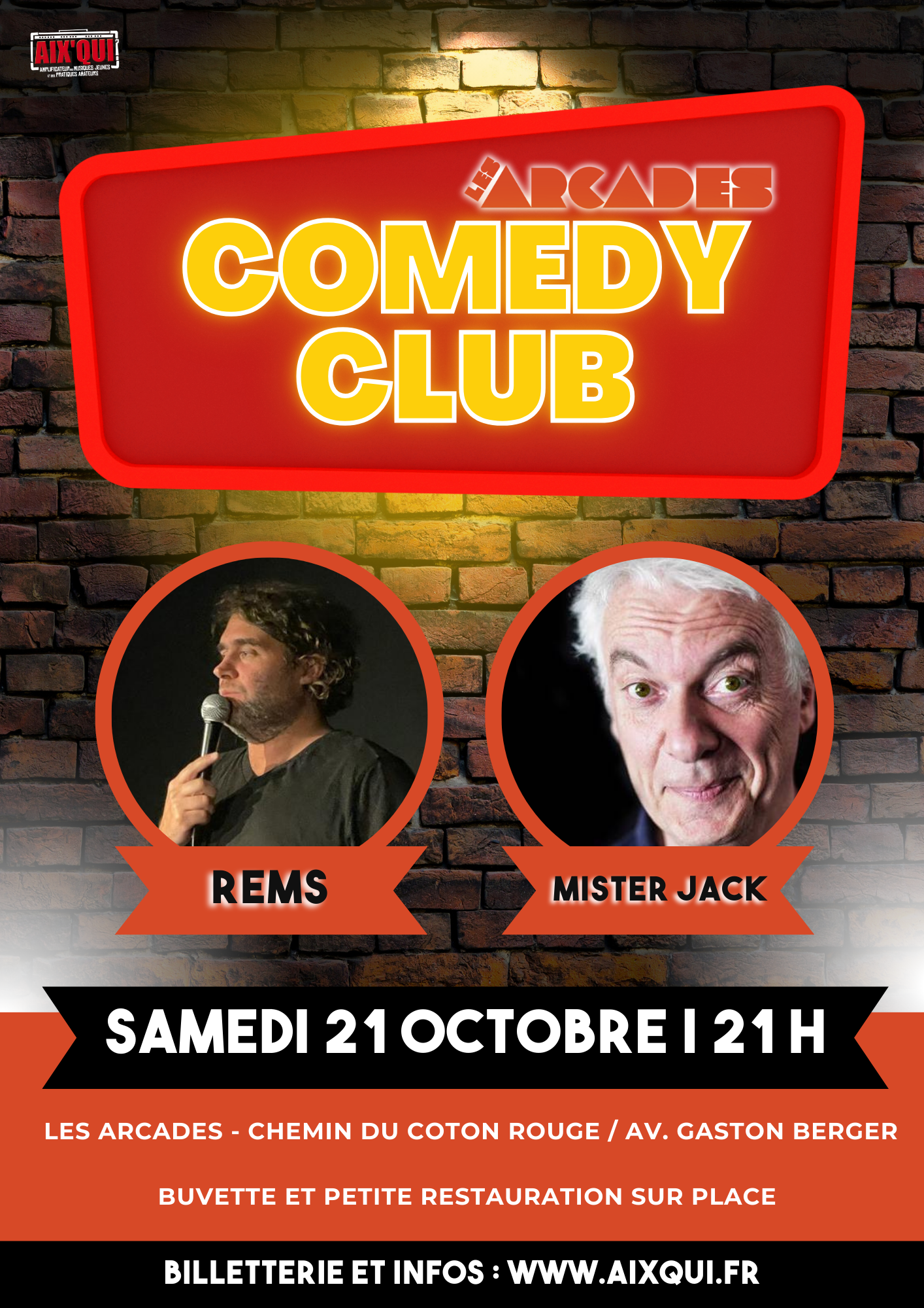 affiche comedy club